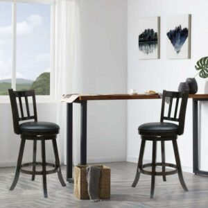 Boraam Bloomington 24" Swivel Counter Stool - Cappuccino - Set of 2