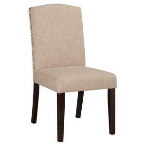 Boraam Champagne Parson Dining Chair, Set of 2, Multiple Colors