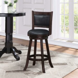 Boraam Rhea 29" Swivel Bar Stool, Merlot