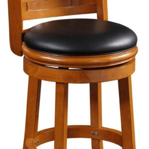 Boraam Sumatra 24" Swivel Counter Stool, Brush Oak