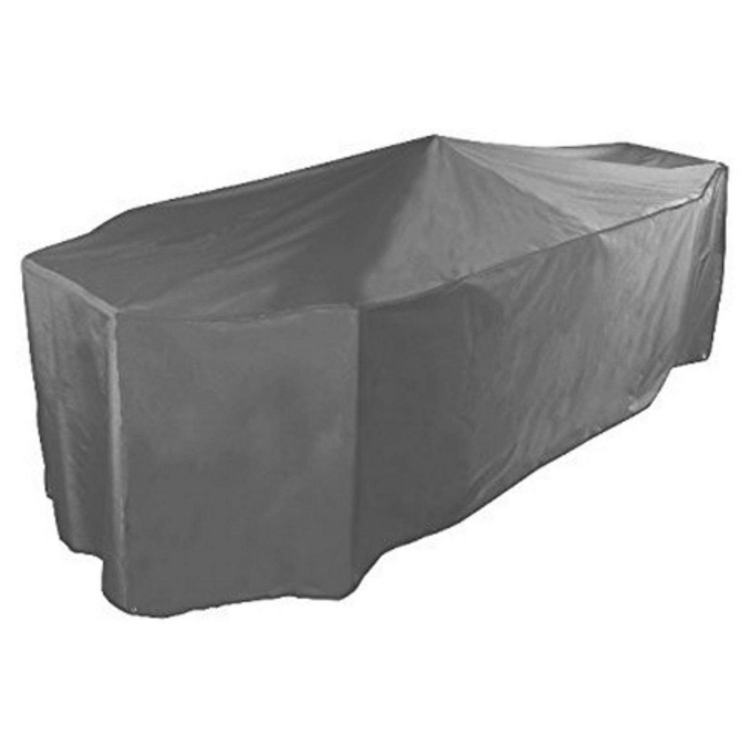 Bosmere Waterproof Grey Outdoor Rectangle Table & 8 Chair Set Cover - 116L x 80W x 36H in.