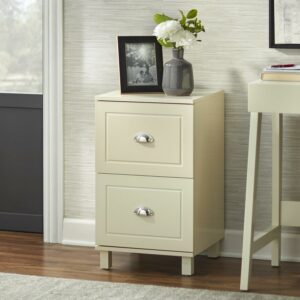 Bradley 2 Drawer Vertical Wood Filing Cabinet, White