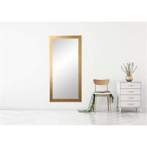 Brushed Gold Floor Mirror