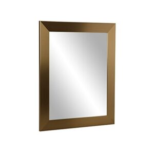 BrandtWorks Contemporary Champagne Rectangular Wall Mirror