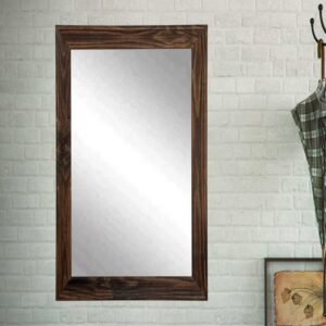 Rustic Espresso Framed Vanity Wall Mirror 31.5''x 37.5''