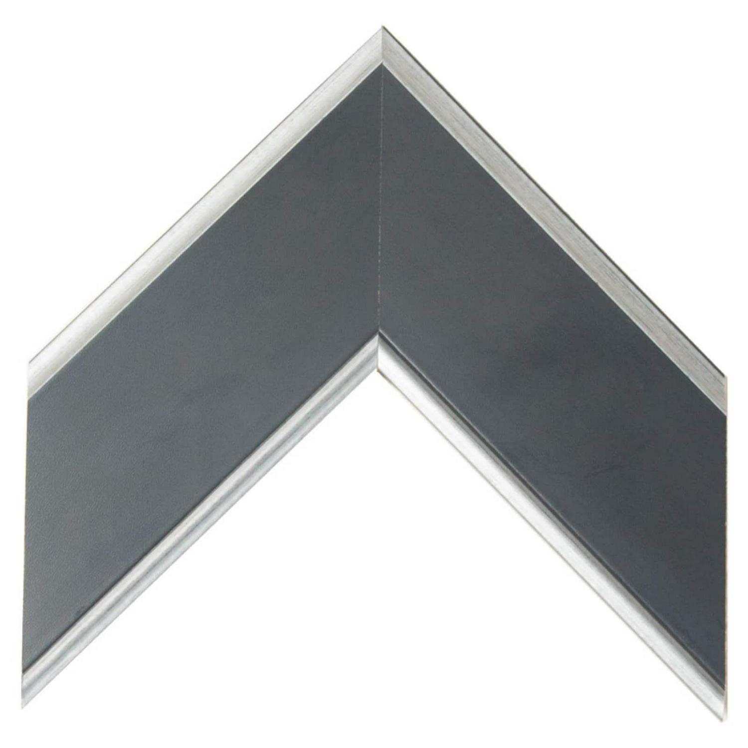 Silver Accent Black Framed Vanity Wall Mirror 32''x 50'' - Image 2