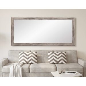 BrandtWorks Weathered Barnwood Leaning Floor Mirror
