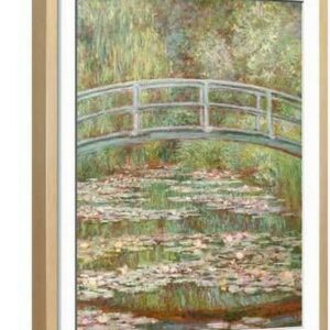 Bridge over a Pond of Water Lilies, Botanical Scenic Framed Art Print Wall Art by Claude Monet Sold by Art.Com