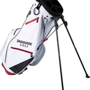 Bridgestone 2020 Lightweight 5-Way Stand White, Black, Red Golf Bag