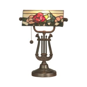 Dale Tiffany Broadview Bank Antique Bronze Accent Lamp