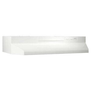 Broan-NuTone F403011 30 Inch 4 Way Convertible Under Cabinet Range Hood, White