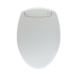 Brondell LumaWarm Heated Nightlight Toilet Seat, Round White