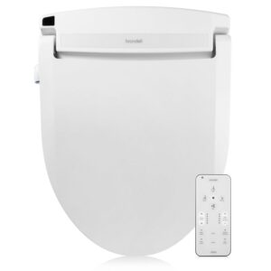 Brondell Swash DR802 Advanced Bidet Toilet Seat with Remote Control, Elongated White