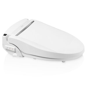 Brondell Swash EM617 Advanced Bidet Toilet Seat with Remote Control, Round White