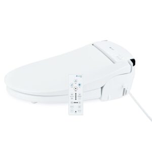 Brondell Swash SE600 Bidet Toilet Seat, Fits Round Toilets, White – Oscillating Stainless-Steel Nozzle, Warm Air Dryer, Ambient Nightlight
