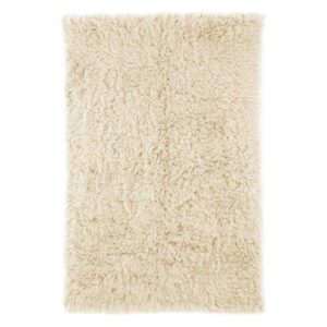 Brooklyn Rug Co Hand-woven Flokati Wool Shag Area Rug Natural 8' x 10' 8' x 10' Indoor N/A Rectangle