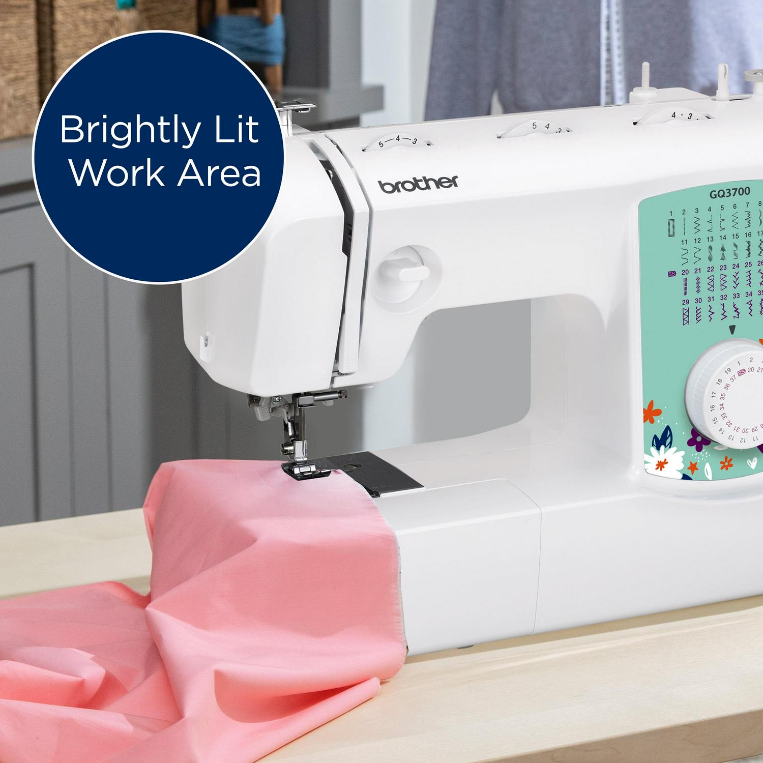 Brother GQ3700 Sewing & Quilting Machine with Built-in Stitches & Wide Table - Image 7