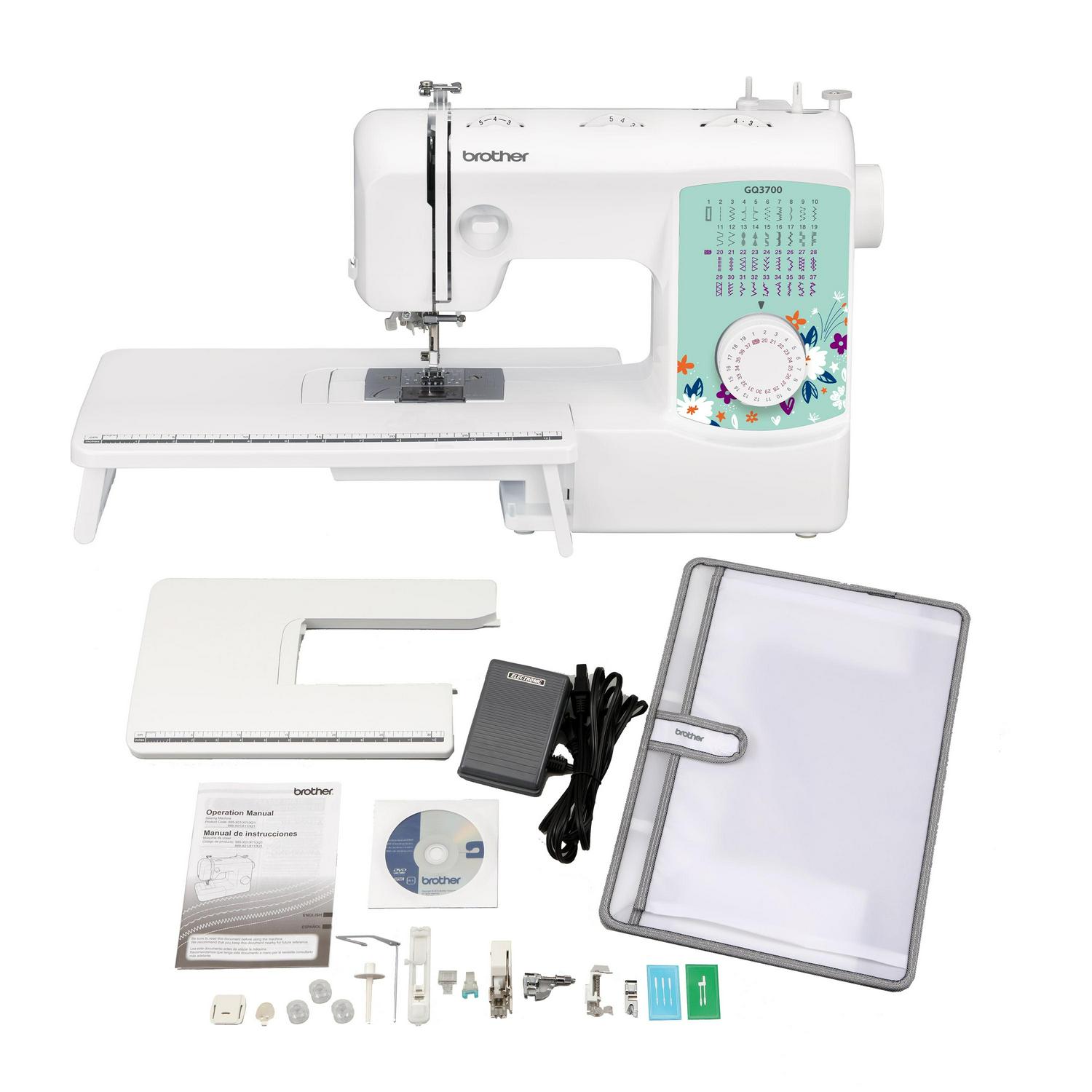 Brother GQ3700 Sewing & Quilting Machine with Built-in Stitches & Wide Table