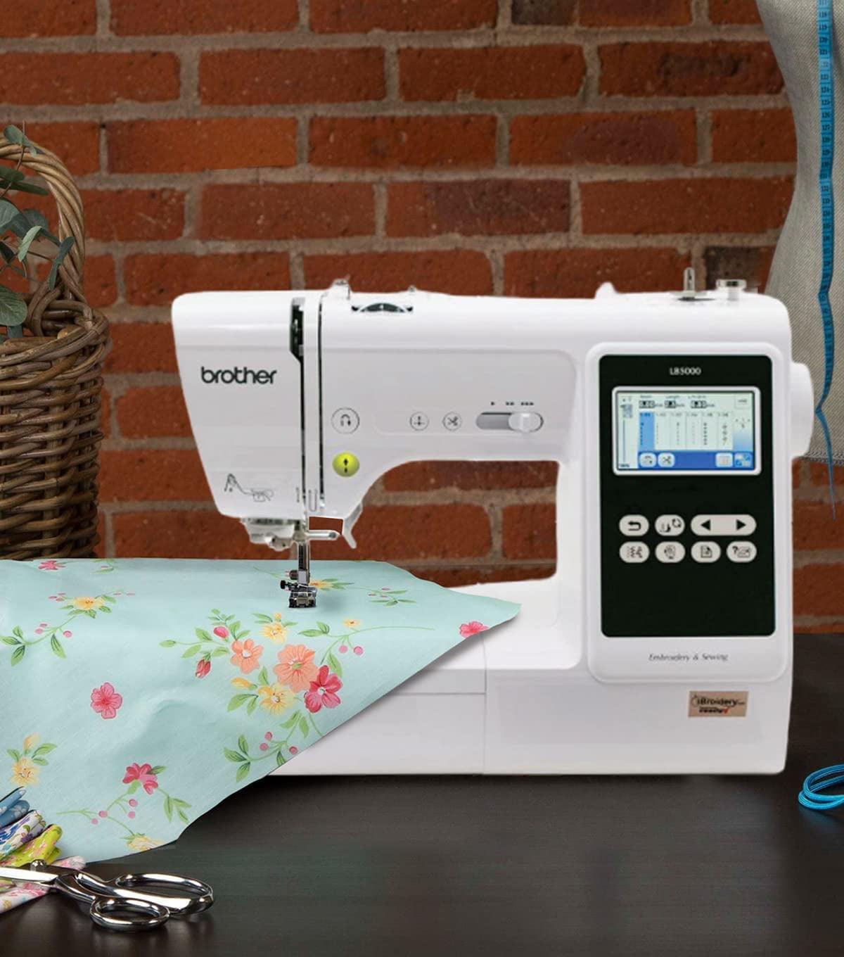 Brother LB5000 Computerized Sewing and Embroidery Machine, 80 Built-in Designs, 103 Built-in Stitches, 4" x 4" Hoop Area, 3.7" LCD Touchscreen - Image 6