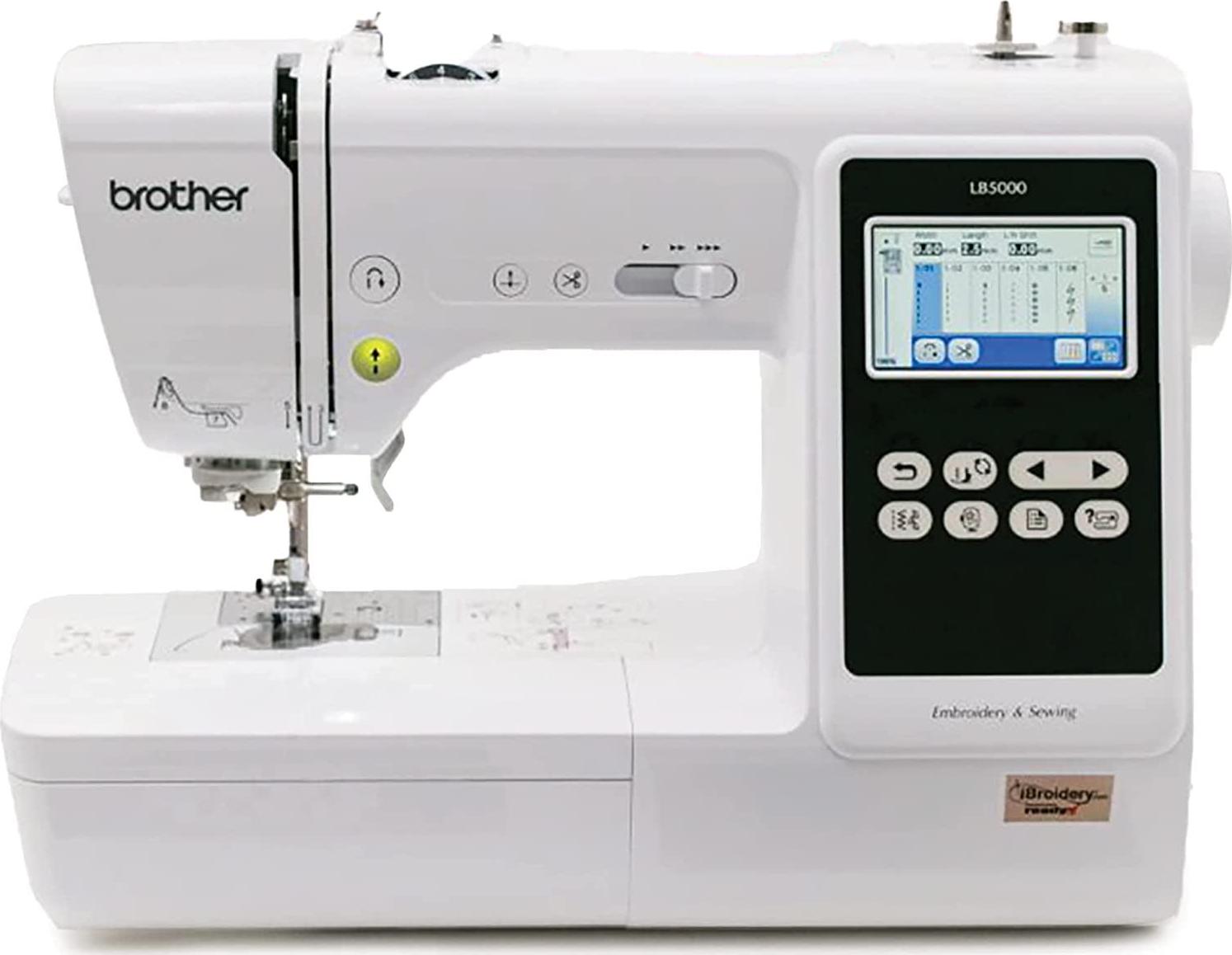 Brother LB5000 Computerized Sewing and Embroidery Machine, 80 Built-in Designs, 103 Built-in Stitches, 4" x 4" Hoop Area, 3.7" LCD Touchscreen - Image 2