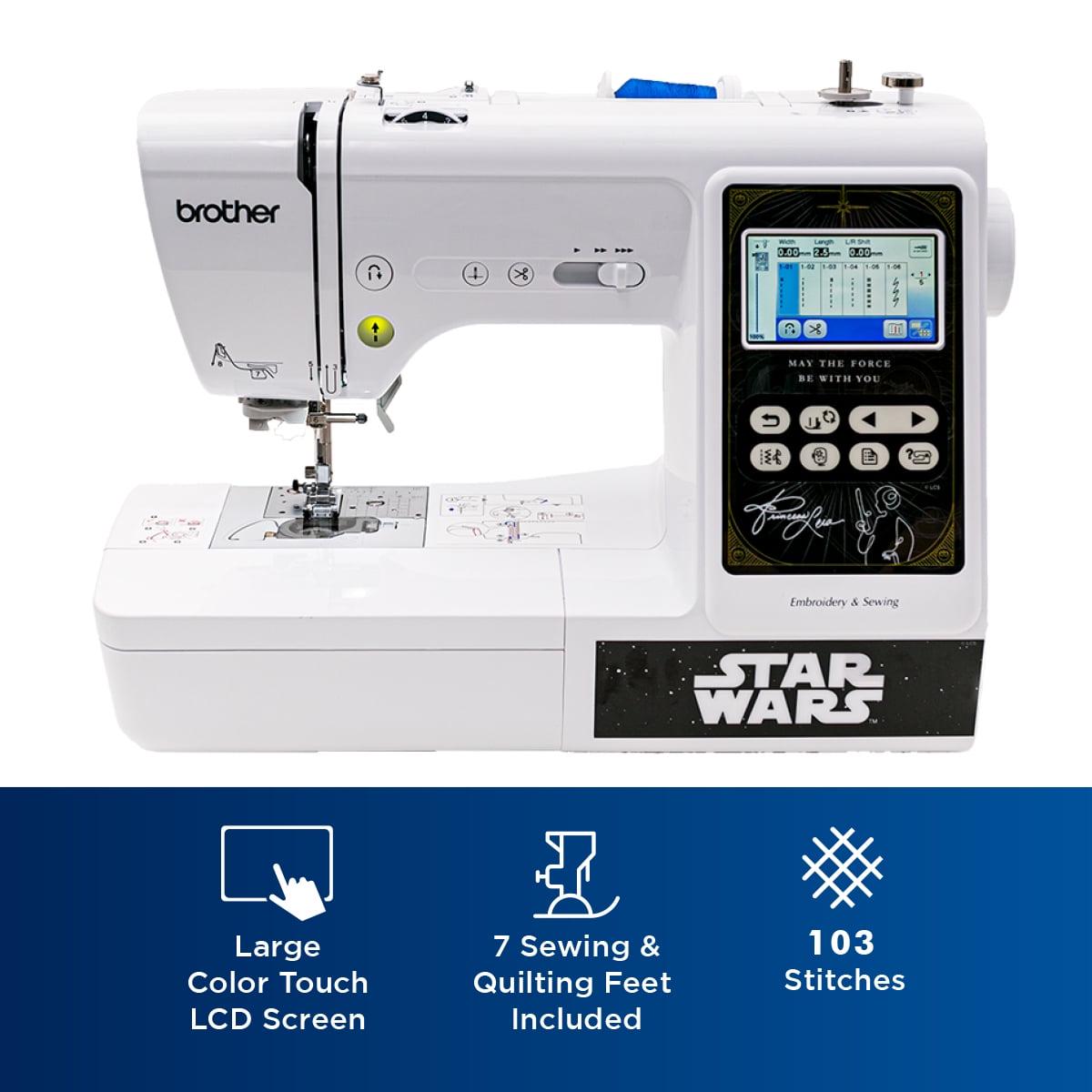 Brother Lb5000S Star Wars Computerized Sewing & Embroidery Machine With 10 Downloadable Star Wars Designs, 4 Star Wars Faceplates, 80 Built-In Designs, 103 Sewing Stitches, 7 Included Feet - Image 3