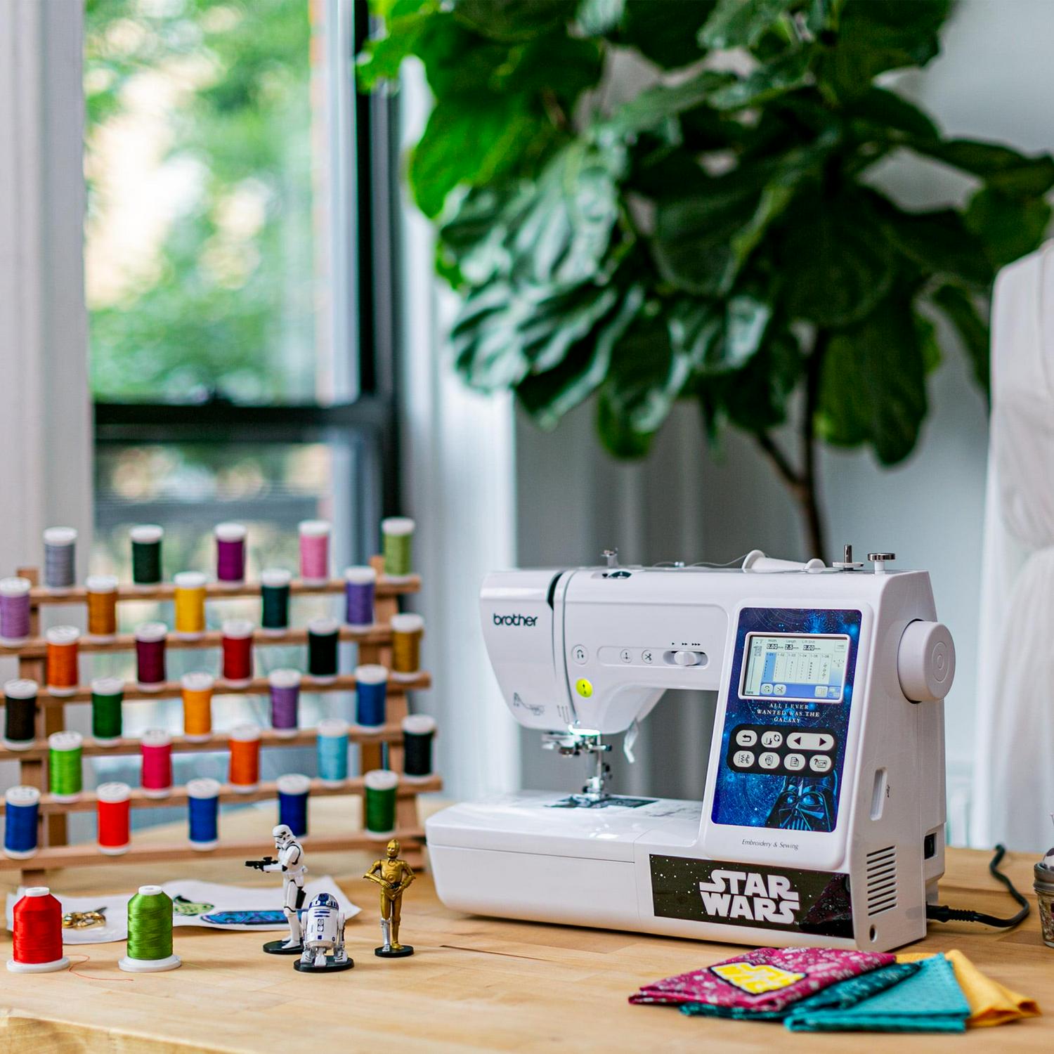 Brother Lb5000S Star Wars Computerized Sewing & Embroidery Machine With 10 Downloadable Star Wars Designs, 4 Star Wars Faceplates, 80 Built-In Designs, 103 Sewing Stitches, 7 Included Feet - Image 9