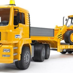 Bruder 02776 MAN TGA Low Loader w/ JCB Backhoe Loader