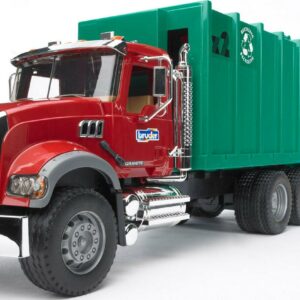 Bruder 02812 MACK Granite Rear Loading Garbage Truck