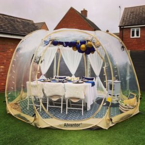 Bubble Tent Pop up Canopy Family Camping Gazebo 12x12 Beige