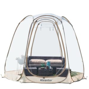 Bubble Tent Pop up Canopy Family Camping Gazebo 10x10 Beige