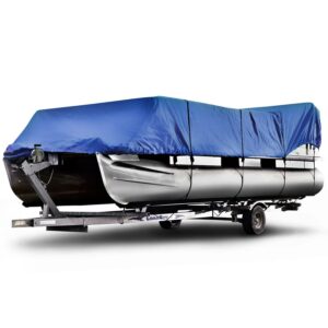 Budge 600 Denier Pontoon Boat Cover, Waterproof and UV Resistant Protection for Pontoons, Multiple Sizes
