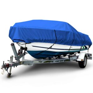 Budge 600 Denier V-Hull Boat Cover, Waterproof and UV Resistant Protection for V-Hull Boats, Multiple Sizes