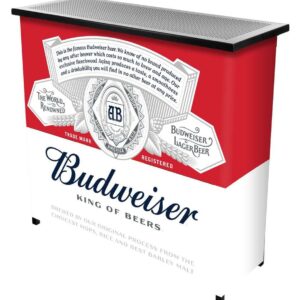 Budweiser Portable Bar with Carrying Case, Label Design