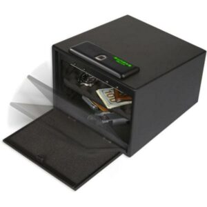 Bulldog BD4040B Magnum Biometric Pistol Safe with Shelf 11.5  x 10  x 8  16 Gauge Steel