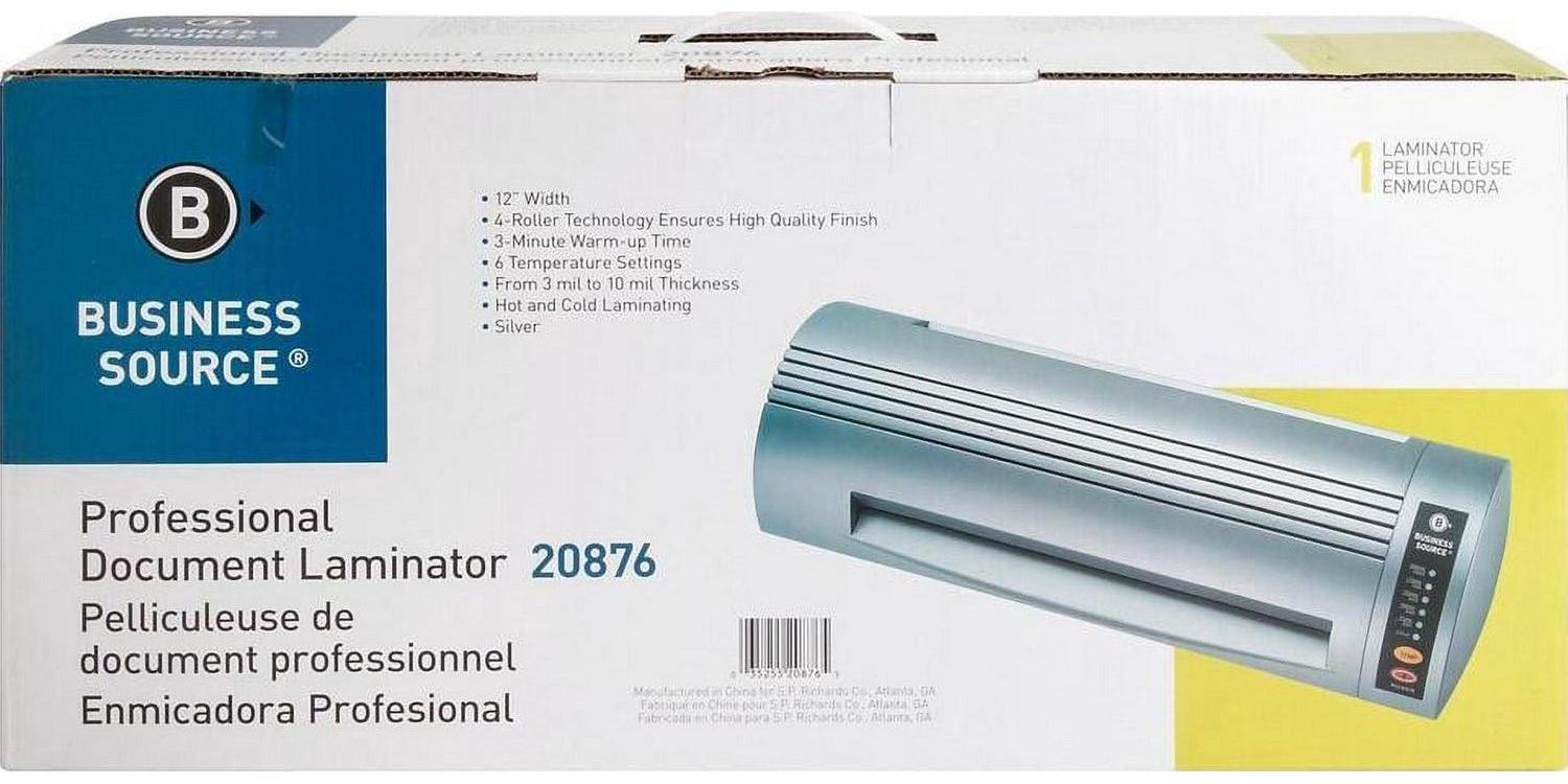 Business Source 12" Professional Document Laminator 12" Lamination Width - 10 mil Lamination Thickness - Image 2
