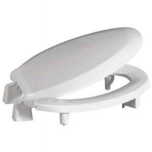 CENTOCO GR3L800STS-001 Toilet Seat, With Cover, Plastic, Elongated, White