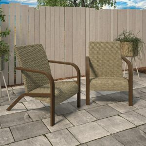 COSCO Outdoor Living, SmartWick, Patio Lounge Chairs, 2-Pack, Warm Gray