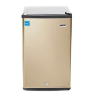 Whynter 2.1 cu ft Upright Freezer with Lock in Rose Gold, Energy Star Rated