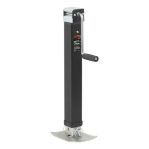 CURT 28575 Direct Weld On Heavy-Duty Trailer Jack, 8,000 lbs. 15 Inches Vertical Travel