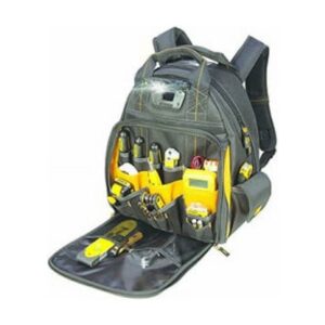 CUSTOM LEATHERCRAFT DGL523 Lighted Tool Backpack