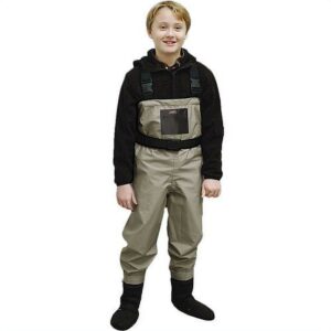 Caddis Systems Promo Youth Breathable Stocking Foot Wader, Light Green
