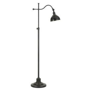 Cal Lighting 11.5" Metal Floor Lamp with Adjustable Pole in Oil Rubbed Bronze