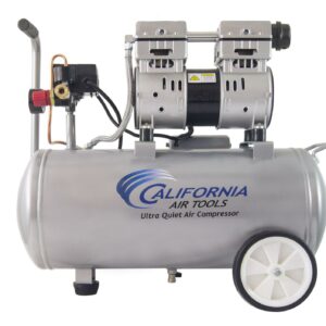 California Air Tools 8010 Steel 1.0 HP Ultra Quiet Oil-Free Air Compressor 8.0 gal