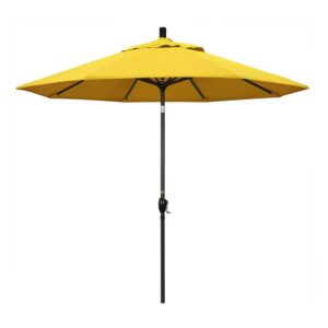 California Umbrella 101" Lemon Solid Print Octagon Market Patio Umbrella