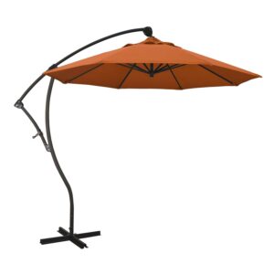 California Umbrella Bayside 9' Offset Crank Pacifica Patio Umbrella, Multiple Colors