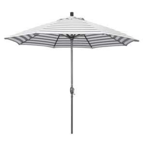 California Umbrella 9 ft. Aluminum Push Button Tilt Olefin Market Umbrella