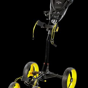 Callaway Trek Compact Push Cart, Black and Yellow, Lightweight and Portable