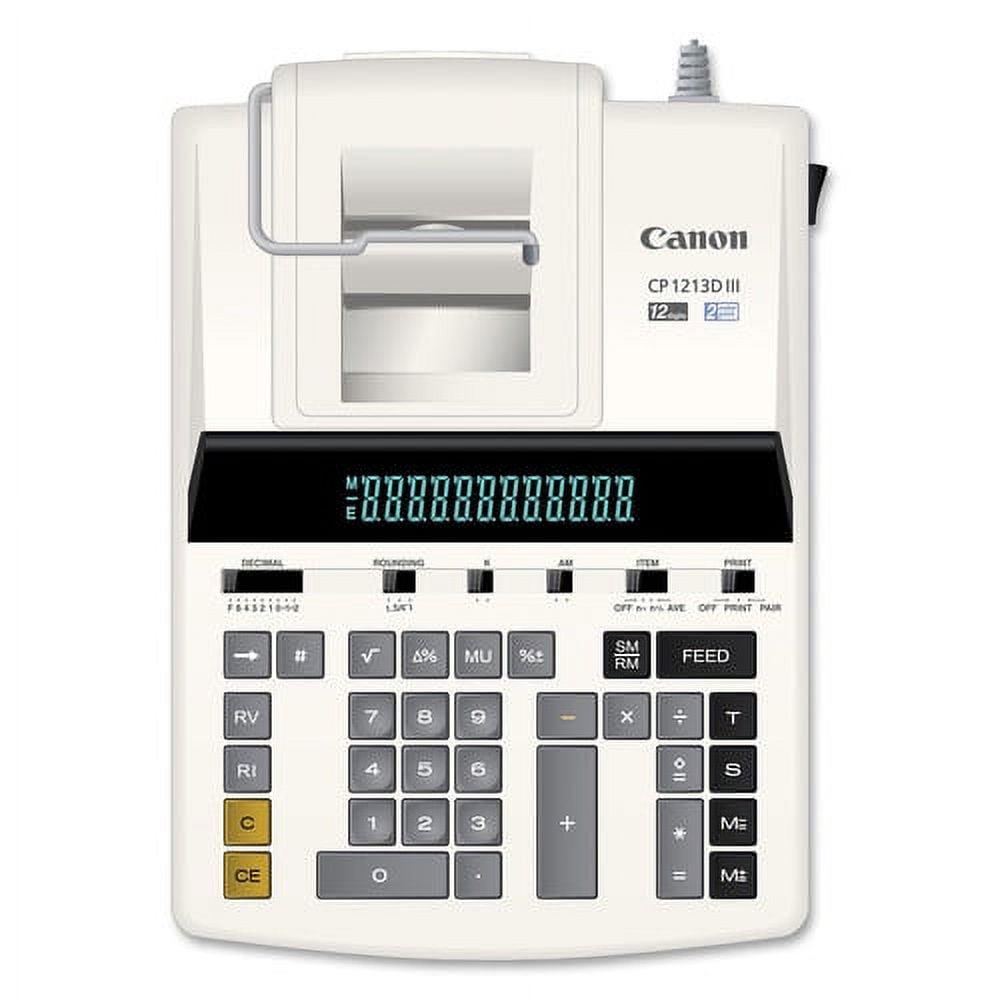 Canon CP1213DIII 12-Digit Printing Calculator, Multicolor - Image 2