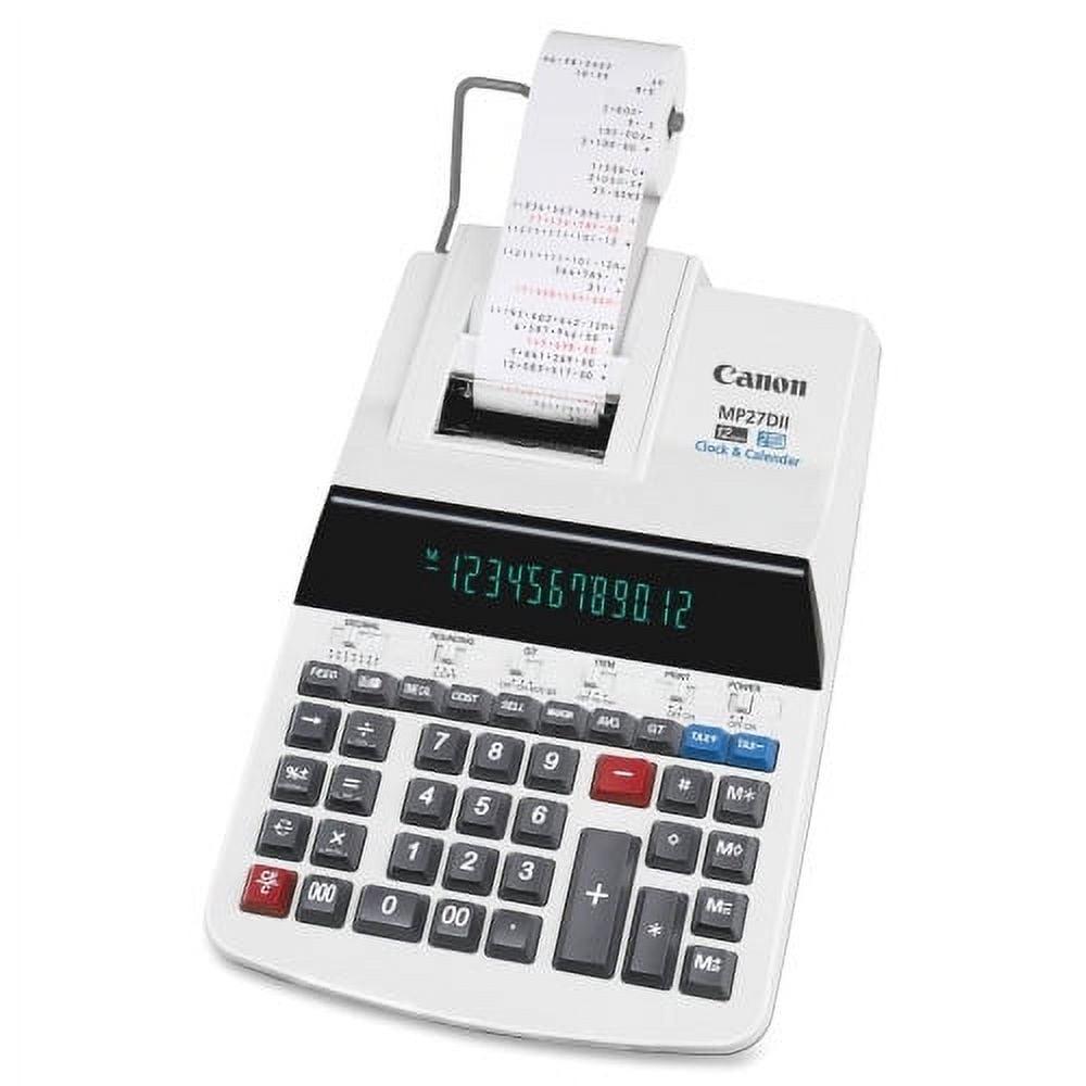 Canon MP27DII 12-digit Printing Calculator, White