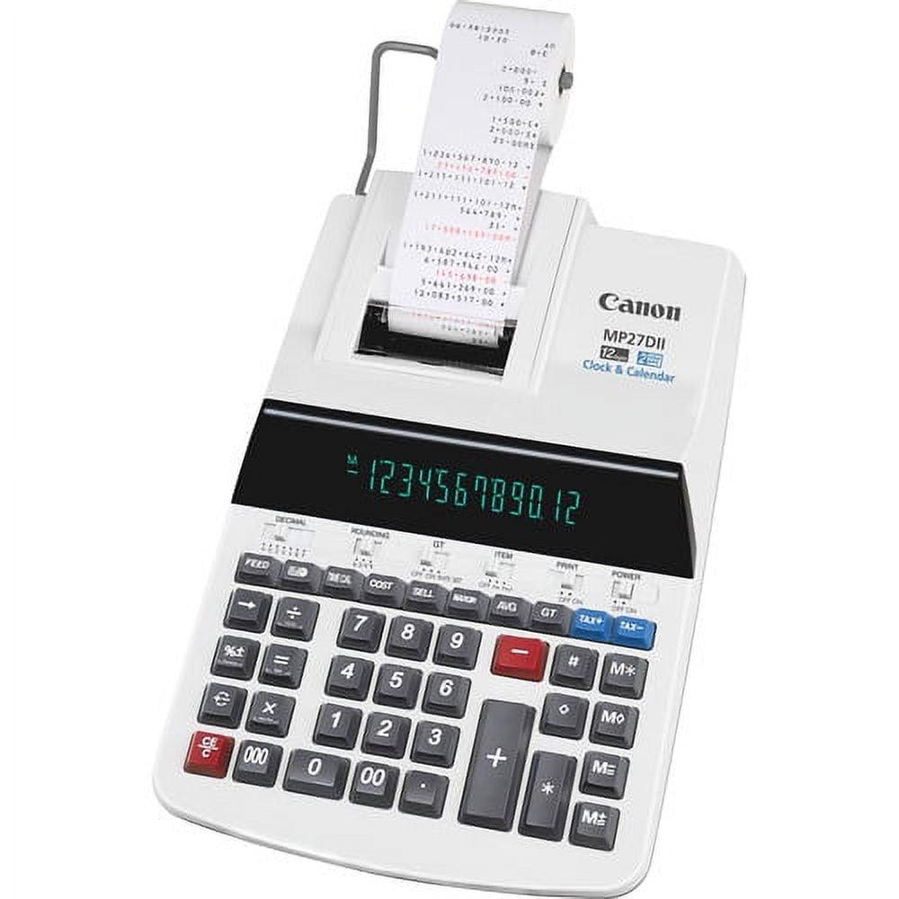 Canon MP27DII 12-digit Printing Calculator, White - Image 2